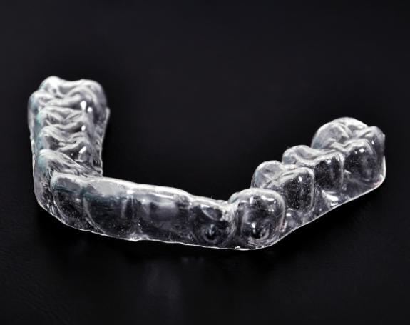 Clear nightguard for bruxism