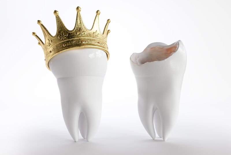 tooth with crown in Hilltop